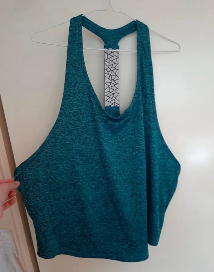 Top de sport turquoise