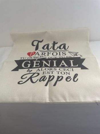 Housse coussin tata 
