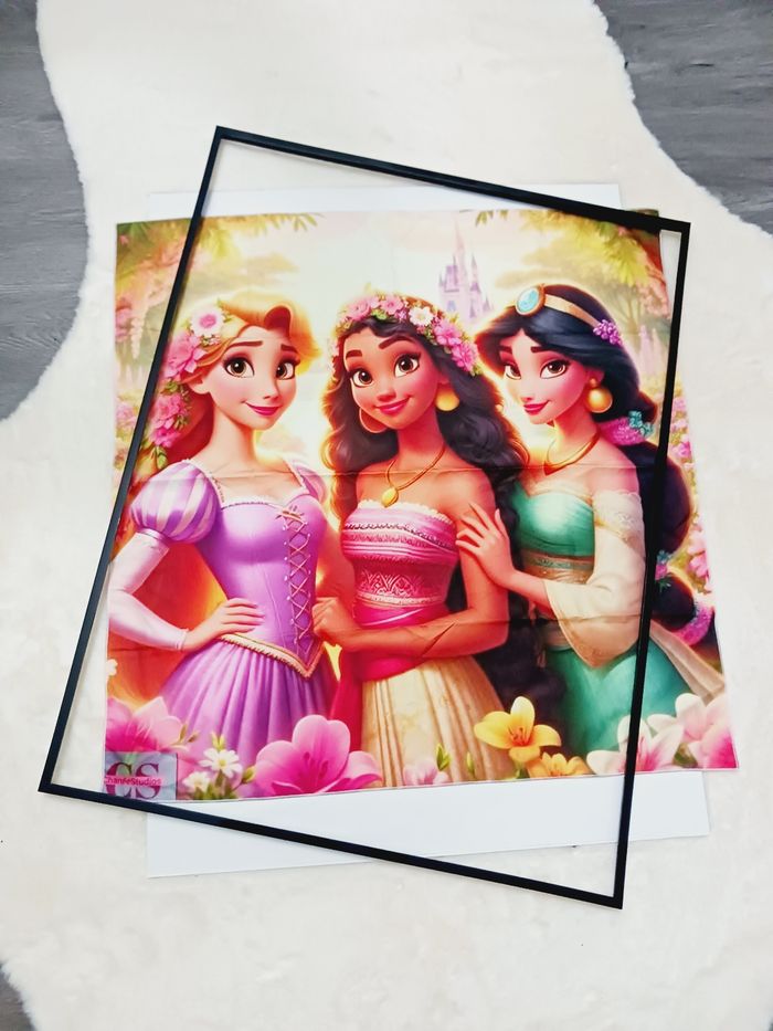 Decoration murale Impression sur toile tissus 70x70 neuf à encadrer - photo numéro 2