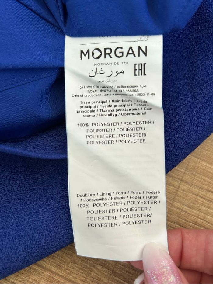 Robe bleue neuve à manches longues Morgan taille 34 (valeur 70€) - photo numéro 10