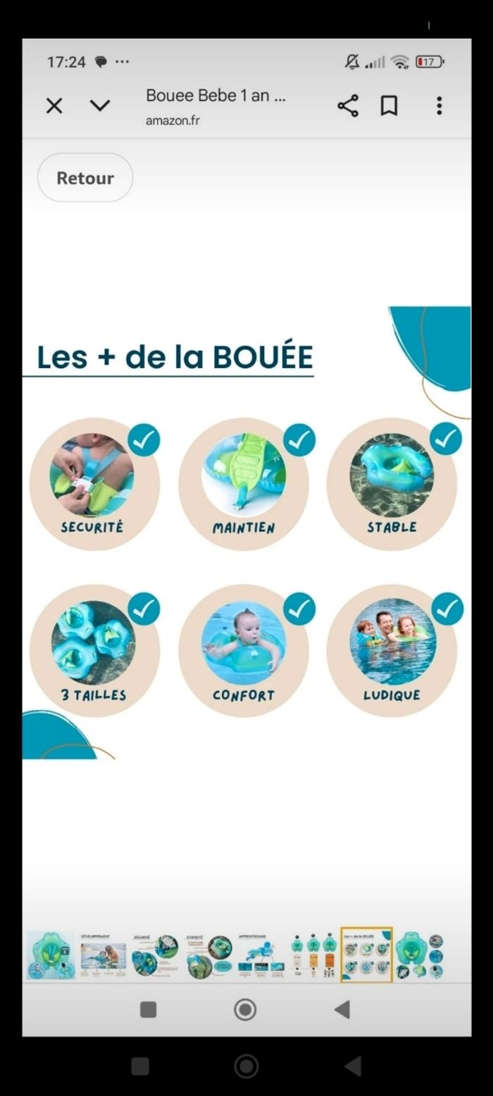 Bouée bébé taille S 45-59cm (3-12 mois) - photo numéro 8