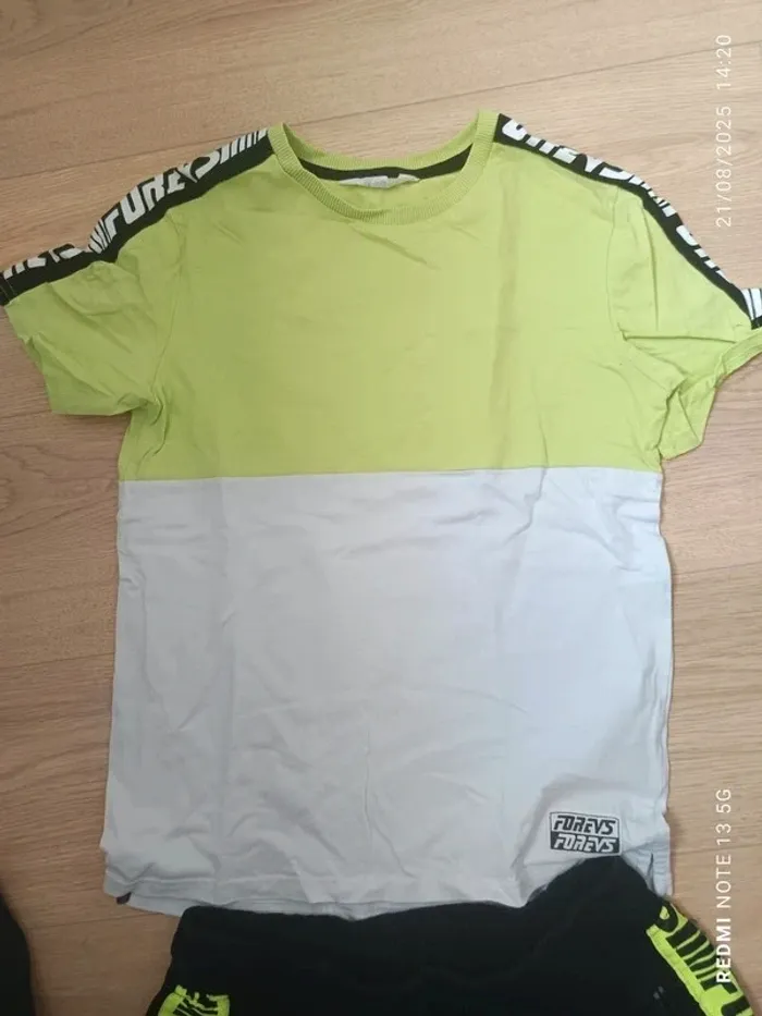 Magnifique ensemble short t-shirt h&M taille 12 ans - photo numéro 3