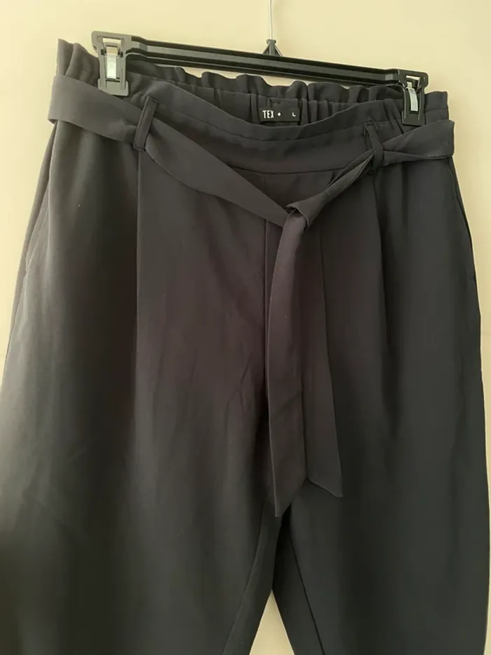Lot 2 pantalons « paperbag » Tex - Taille L - photo numéro 3