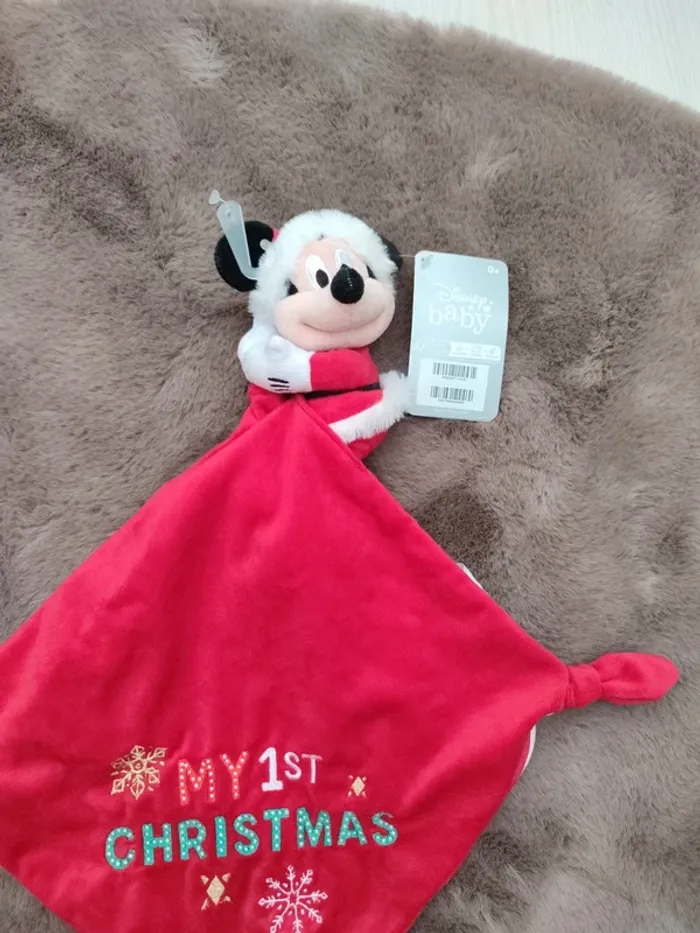 Doudou mickey noël - photo numéro 2