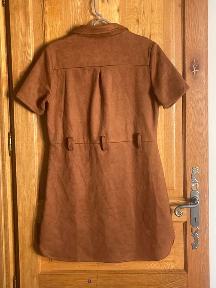 Robe camel effet daim - photo numéro 2