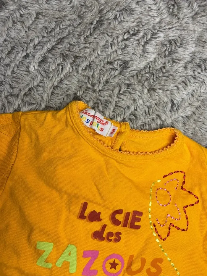 Tshirt manches courtes 9 mois fille - photo numéro 2