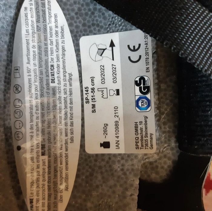 Casque de vélo / trotinette rouge Crivit pour enfant 51-56cm S/M - photo numéro 7