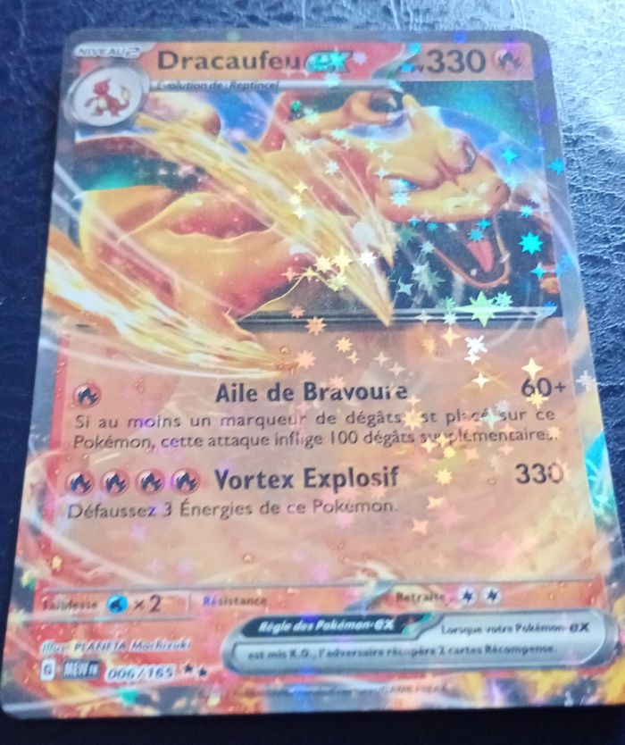 Carte pokémon Dracaufeu Ex 006/165 MEW EV 151 Fr - photo numéro 2