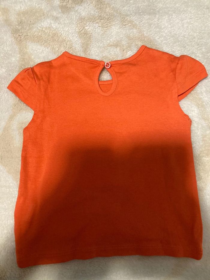 Tee shirt orange original marines taille 12 mois - photo numéro 4