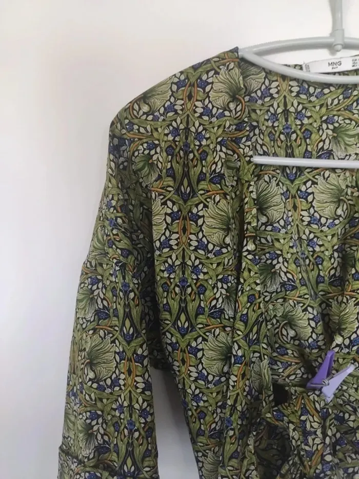 Mango chemisier cache coeur S - photo numéro 2