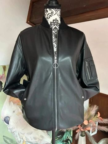 Teddy en simili cuir femme