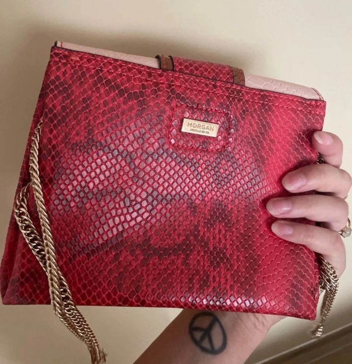 Sac bandoulière croco Morgan - photo numéro 2