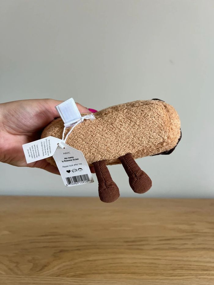 Peluche Jellycat pâtisserie éclair au chocolat - photo numéro 6