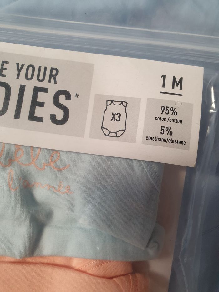 Lot de 3 bodies - photo numéro 2