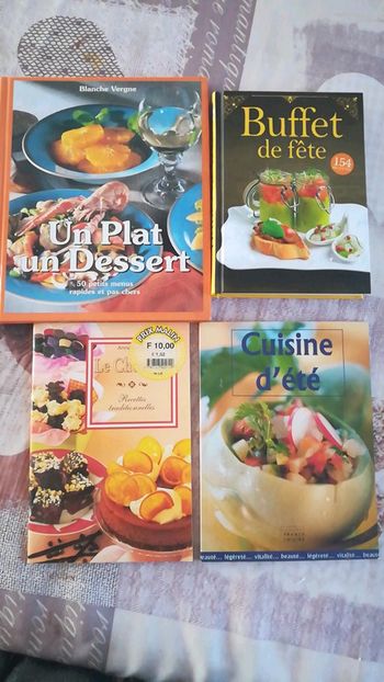 Lot de 4 livres de recettes