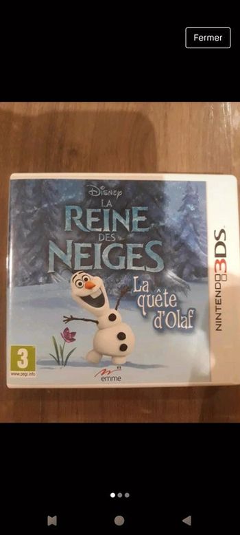 Jeu 3DS ' Reine des Neiges'