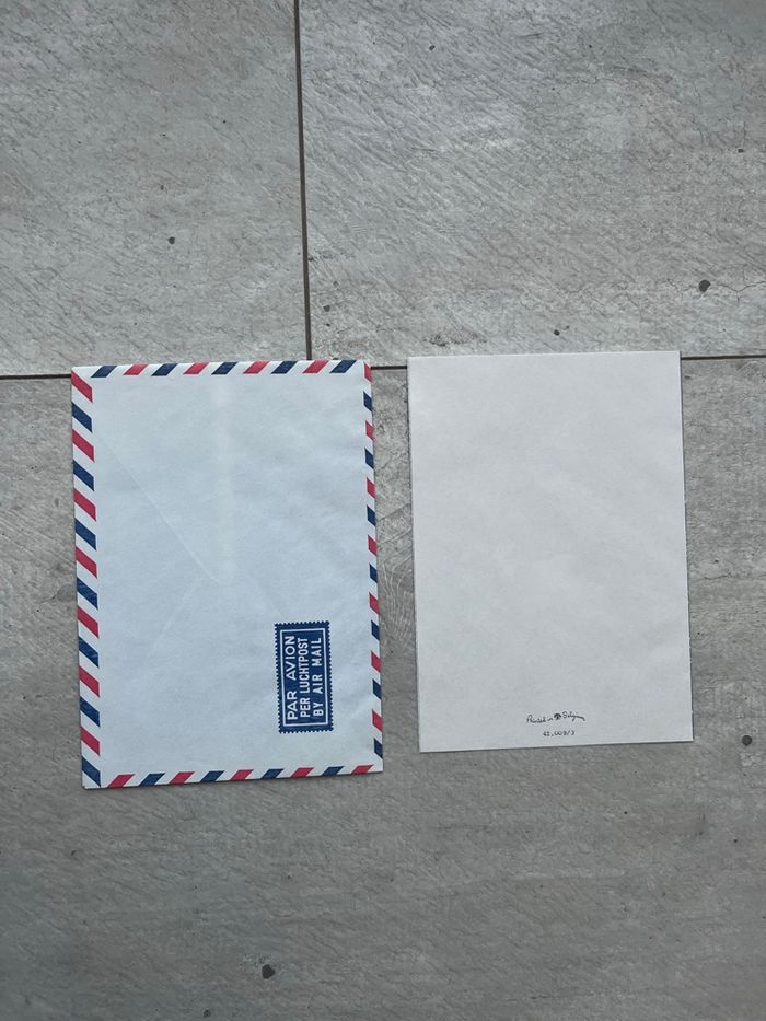 Papier postal avec enveloppe par avion village - photo numéro 3