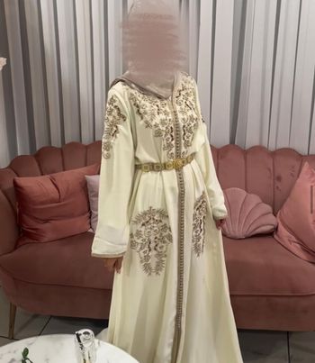 Caftan en crêpe de soie