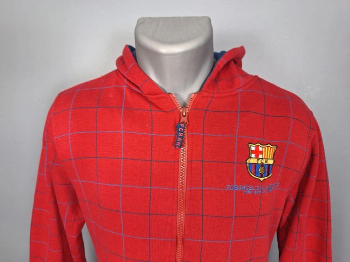Sweat à capuche  / hoodie full zip - taille M - FC Barcelone homme brodé (123) - photo numéro 2