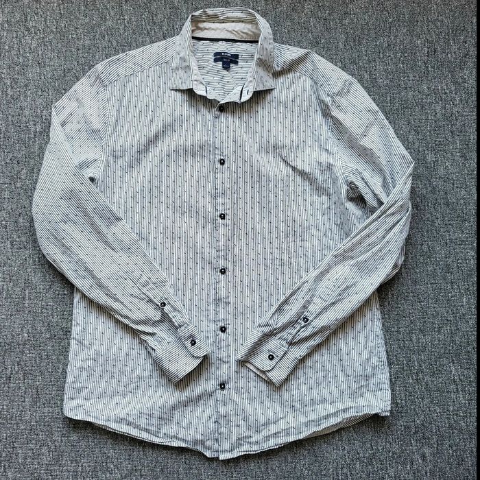 Chemise à motifs Kiabi slim fit – Taille L 41/42 – Manches longues –  Élégante et moderne - photo numéro 4