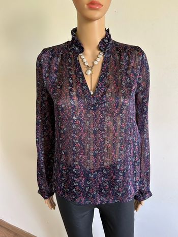 Blouse imprimée à manches longues Morgan taille 34 jamais portée