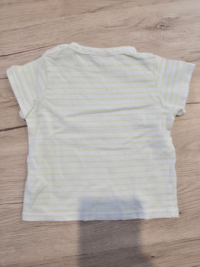 Tee-shirt manches courtes blanc Craquant comme son papa, Tape à l'œil, 18 mois - photo numéro 2