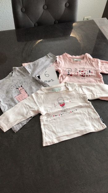 Lot 3 teeshirt manche longues
