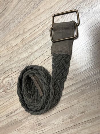 Ceinture tresse kaki