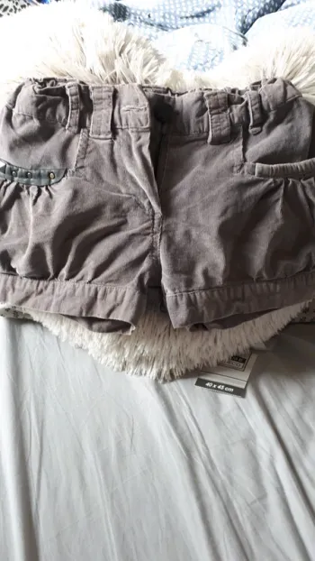 Short en velours