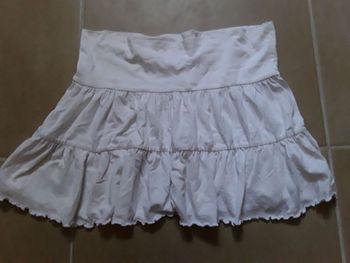 Jupe courte blanche ROSEBUD taille M TBE