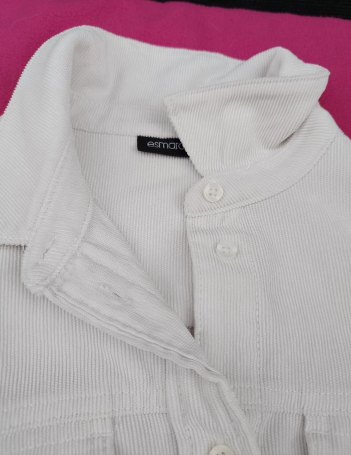 Chemise en velours côtelé oversize crème Esmara T38 - photo numéro 2