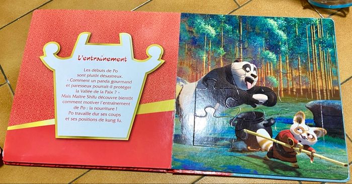 Livre puzzle kung fu panda - photo numéro 2
