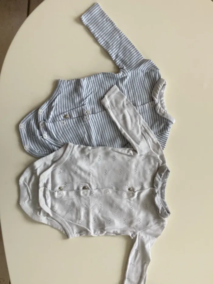 Lot de 2 body manches longues 6 M Obaïbi - photo numéro 2