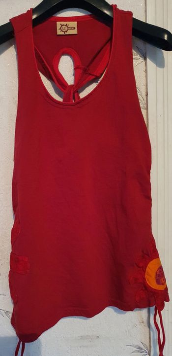 Debardeur femme rouge