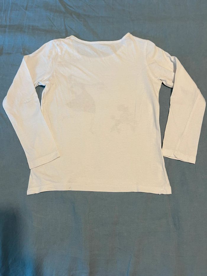 T-shirt manches longues blanc - C.F.K - 8 ans - photo numéro 4