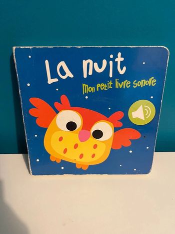 Livre sonore la nuit mon petit imagier sonore