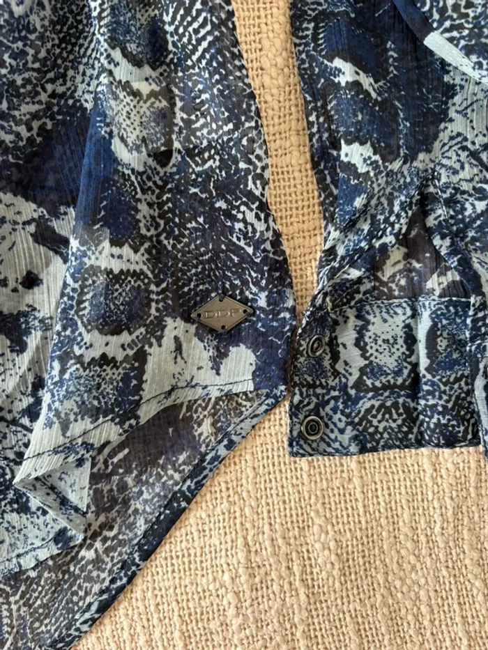 Blouse, DDP, bleu, taille M été - photo numéro 5