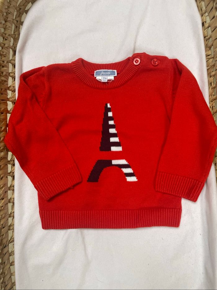 Pull Jacadi garçon Tour Eiffel idéal Noël - photo numéro 4
