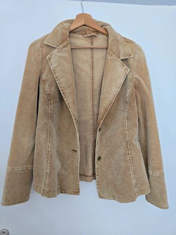 Veste velours beige