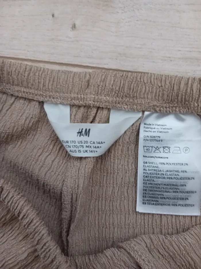 Pantalon fille en jersey froissé fille 14 ans H&M - photo numéro 3