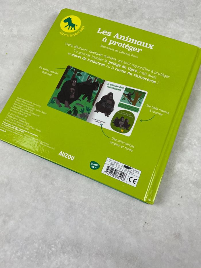 Livre bébé d’éveil animaux à toucher Auzou - photo numéro 3