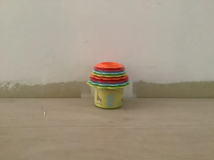 Fleurs gigognes / pot à empiler / pot à emboîter Sophie la girafe - photo numéro 2