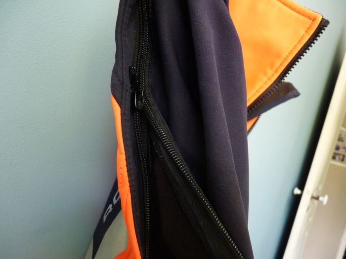 manteau homme L travaux bricolage orange bleu marine TBE - photo numéro 4