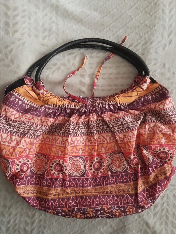 Sac en tissu multicolore