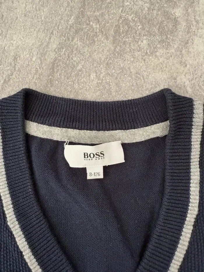 Gilet Hugo Boss garçon taille 8 ans marine - photo numéro 2