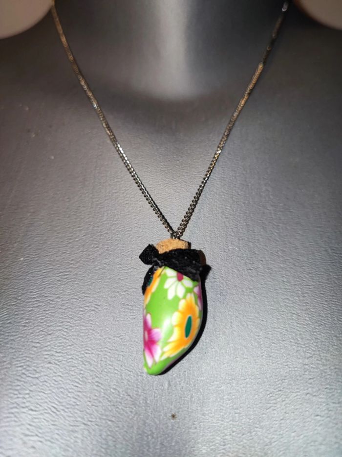 Collier avec pendentif fiole 🌸