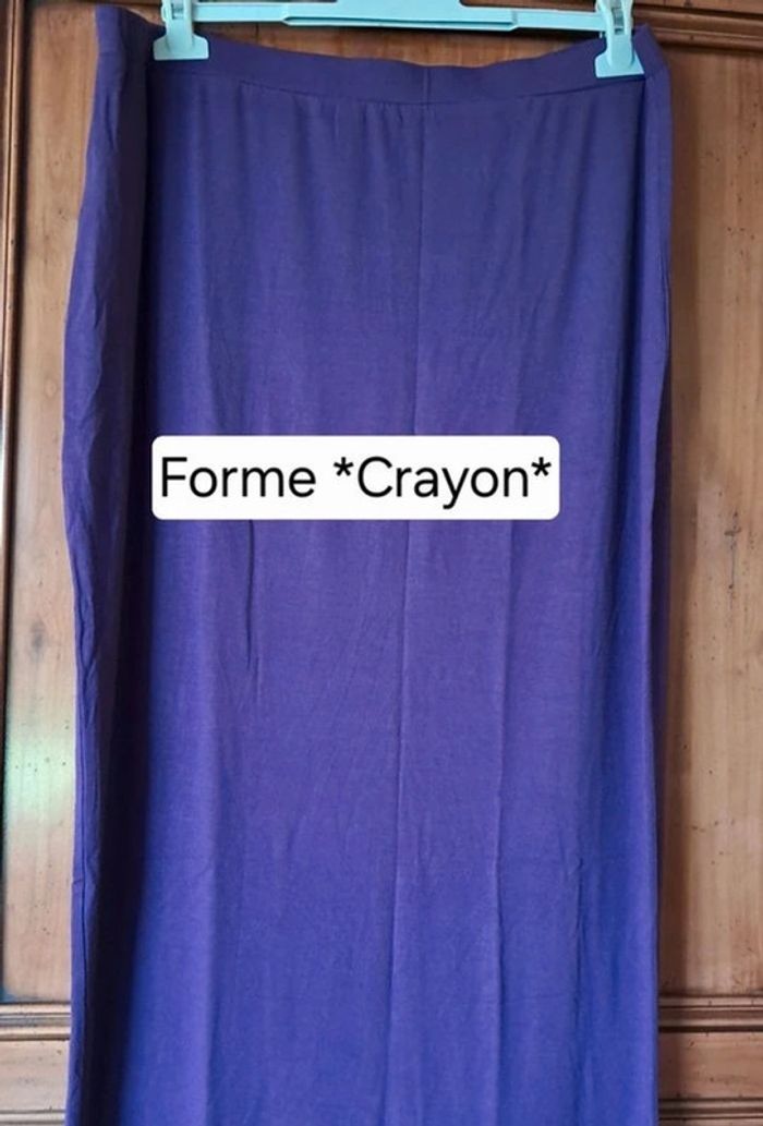 Jupe longue droite NEUVE taille 2XL *forme crayon* - photo numéro 2