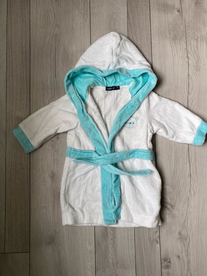 Peignoir bébé éponge