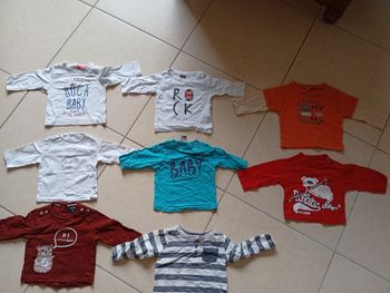 Lot de tee shirt manches longues 3 mois