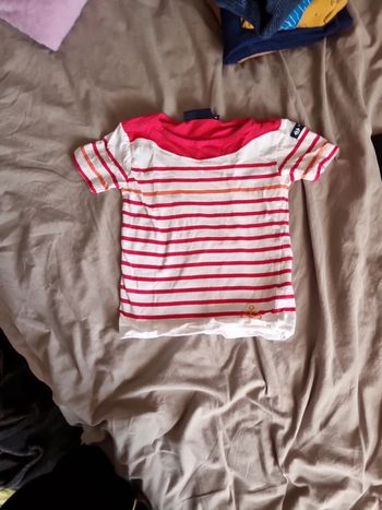 Tee-shirt marin rouge